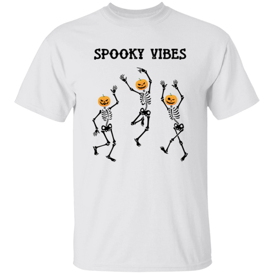 Spooky Vibes, Dancing Skeleton, Happy Halloween Unisex T-Shirt