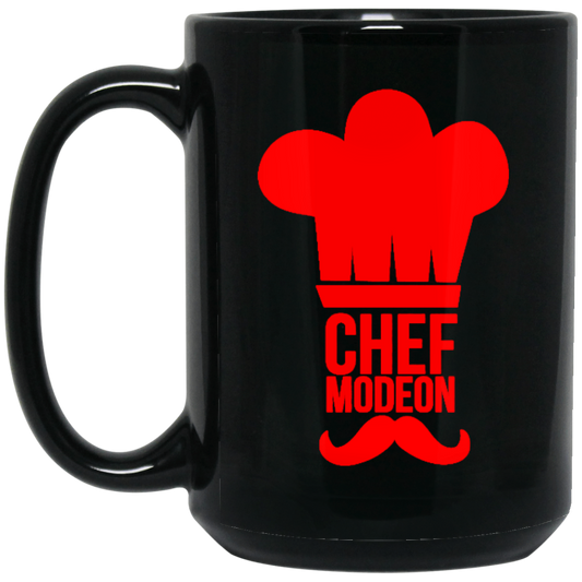 Cook Lover Gift, Cooking Kitchen, Love To Cook, Chef Modeon Gift Black Mug