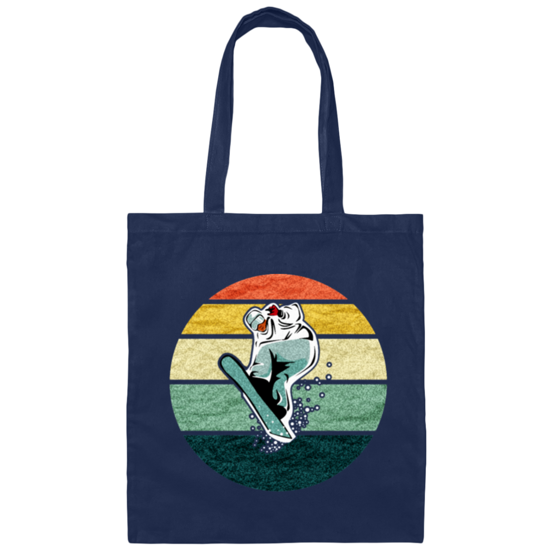 Boarding Rider, Snowboarder Winter Sport, Love To Surf, Surfing Gift Canvas Tote Bag
