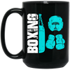 Boxing Sparring, Sport Hobby, Boxing Glove, Love Boxing Gift Black Mug