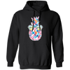 Watercolor Pineapple, Heart Sunglasses, Summer Vibes, Xmas Vibe Pullover Hoodie