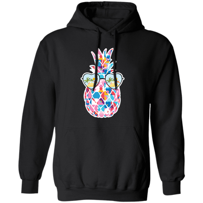 Watercolor Pineapple, Heart Sunglasses, Summer Vibes, Xmas Vibe Pullover Hoodie