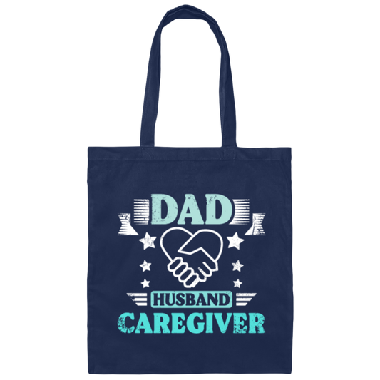 Nurse Gift, Geriatric Nurse, Dad Gift, Husband Caregiver, Love Caregiver Canvas Tote Bag