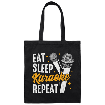 Love To Karaoke, Eat Sleep Karaoke Repeat, Best Of Karaoke Canvas Tote Bag