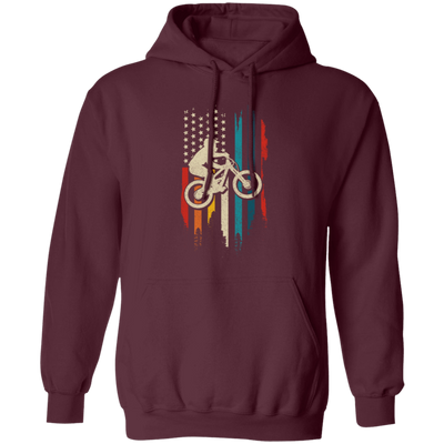 Mountain Bike, American Flag Vintage, Retro Style, Love Bikes, Best Bike Pullover Hoodie