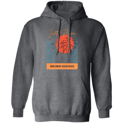 Just Relax, Worldwide Ocean Beach, Goodvibes Only, Summer Pullover Hoodie