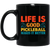 Life Is Good, Pickleball Makes It Better, Retro Pickleball Black Mug