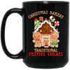 Christmas Bakery, Traditional Festive Treats, Gingerbread Family, Merry Christmas, Trendy Christmas Black Mug