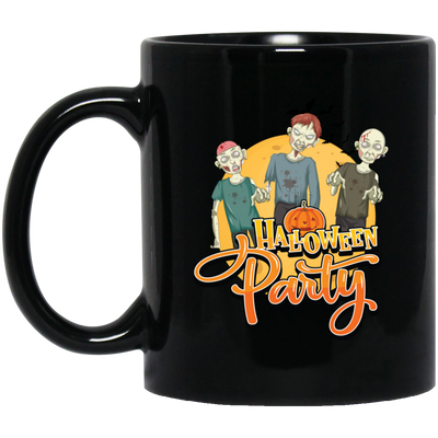 Halloween Party, Three Zombies, Zombie Boys, Trick Or Treat Black Mug