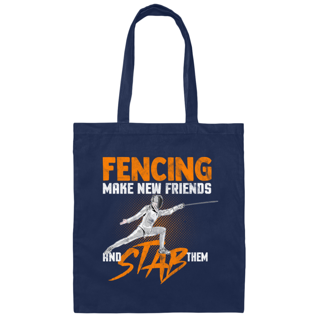 Fencing, Fencing Mask, Sword Fighting, Saber, Escrime Gift Canvas Tote Bag