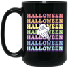 Halloween Party, Ghost Halloween, Groovy Halloween Black Mug