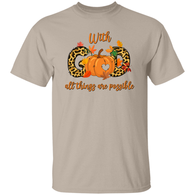 With God All Things Are Possible, Fall Season, Love God Unisex T-Shirt