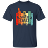 Retro Dad, Super Dad, Hiking Dad, Daddy Love Hiking Unisex T-Shirt