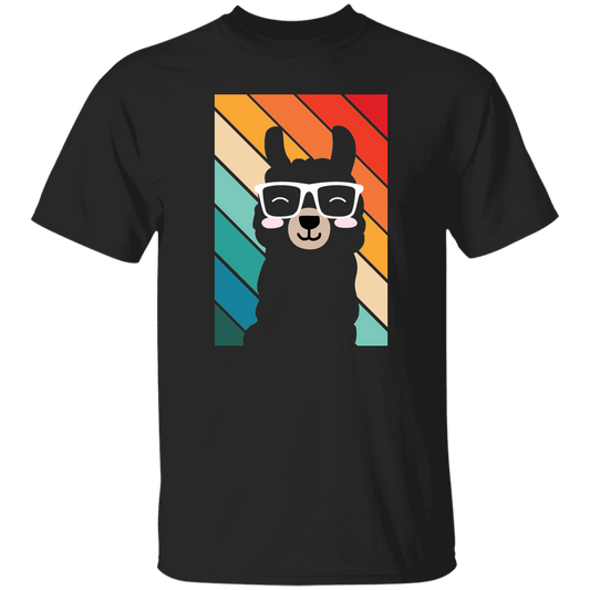 Llama Silhouette, Retro Llama, Funny Llama Unisex T-Shirt