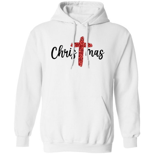 Red Glitter Christmas, Red Christian, Pastor Gift, Merry Christmas, Trendy Chrismas Pullover Hoodie