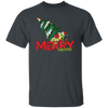 Merry Grinchmas, Merry Christmas, Grinch With Xmas Tree Unisex T-Shirt