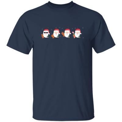 Funny Santa, Mini Santa Face, Merry Christmas, Trendy Christmas Unisex T-Shirt