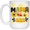 Mama Bee, Mother's Day Gifts, Bee Hard Working White Mug