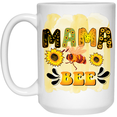 Mama Bee, Mother's Day Gifts, Bee Hard Working White Mug