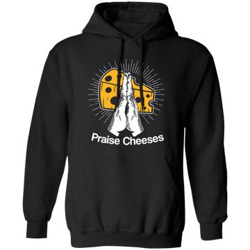Cheese And Jesus Design, Christian Gift, Love Christian, Praise Cheese Pullover Hoodie