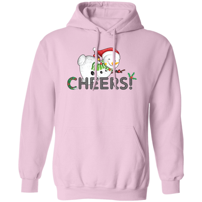 Cheers Christmas, Snowman Xmas, Merry Christmas, Trendy Christmas Pullover Hoodie