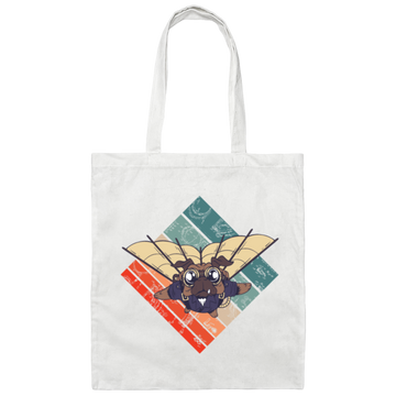 Vintage Steampunk Flying Chevalier Dog Funny Canvas Tote Bag
