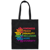 Kindness, Peace, Equality, Inclusion, Hop, Diversity, Lgbt Canvas Tote Bag