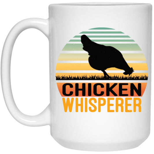 Chicken Whisperer, Farmer Love Gift, Best Chicken, Love Farming White Mug