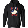 American Dude, Proud Of America, American Smile, Retro American Pullover Hoodie