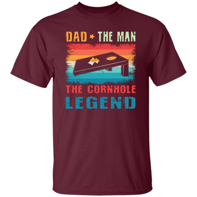 Retro Dad, The Man, The Cornhole Legend, Retro Cornhole Unisex T-Shirt