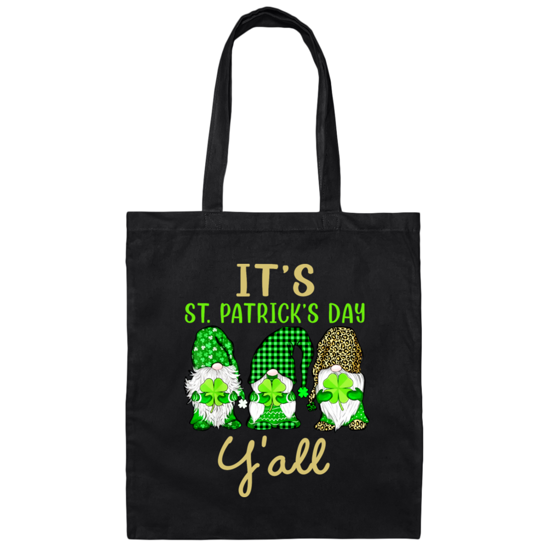 Happy Patrick Day Love Gnome In Patrick Day On March Canvas Tote Bag