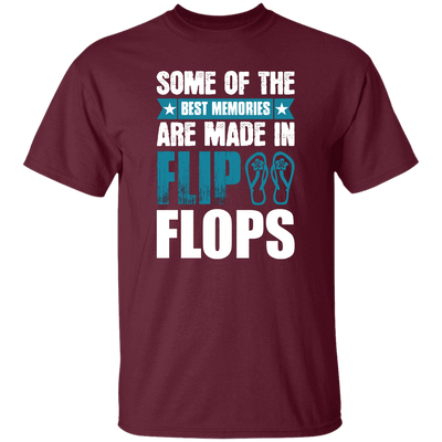 Some Of The Best Memories Are Made In Flip Flops, Flip Flops Retro Unisex T-Shirt