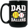 Baseball Sport, Dad Of Ballers, Retro Baseball Player Black Mug