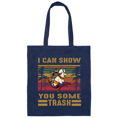 I Can Show You Some Trash Vintage, Retro Raccoon, Beer And Racoon Canvas Tote Bag