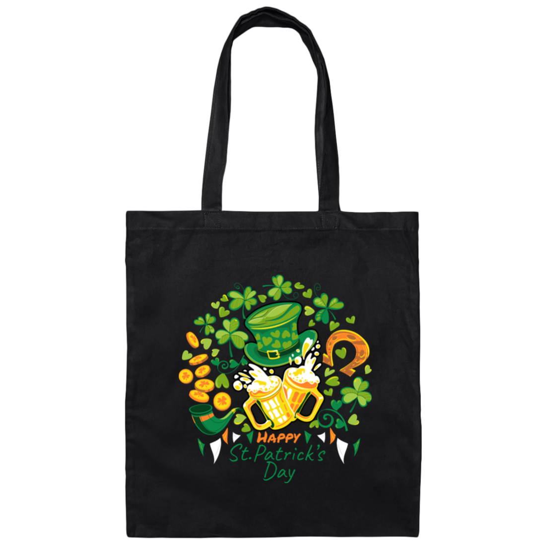 Patrick Day Anniversary, Love This Day, Shamrock Lover Gift Canvas Tote Bag