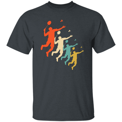 Retro Badminton Silhoutte, Love Sport, Great Birthday Gift Unisex T-Shirt