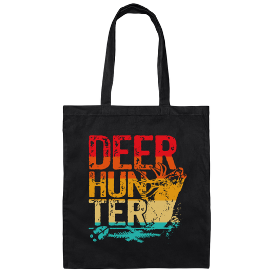 Cant Wait For Deer Hunting Season Deer Hunter Vintage Canvas Tote Bag