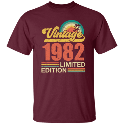 Hawaii 1982 Gift, Vintage 1982 Limited Gift, Retro 1982, Tropical Style Unisex T-Shirt