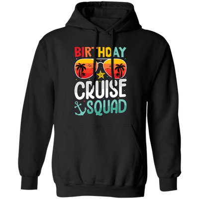 Birthday Cruise Squad, Retro Beach, Retro Birthday Pullover Hoodie