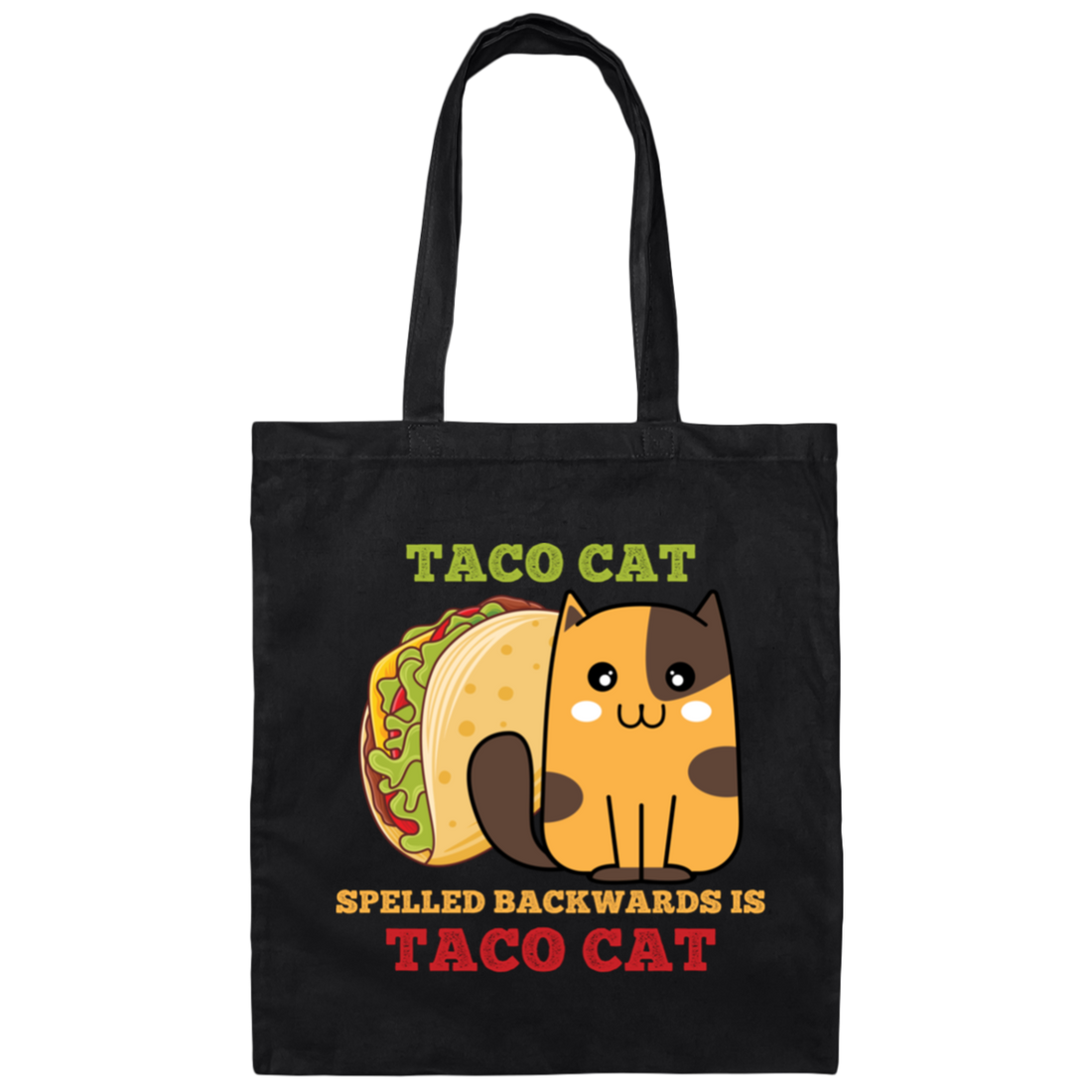 Taco Cat, Spelled Backward Is Taco Cat, Tacocat Game Canvas Tote Bag
