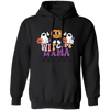 Witchy Mama, Pumpkin And Boos, Spooky Halloween Pullover Hoodie