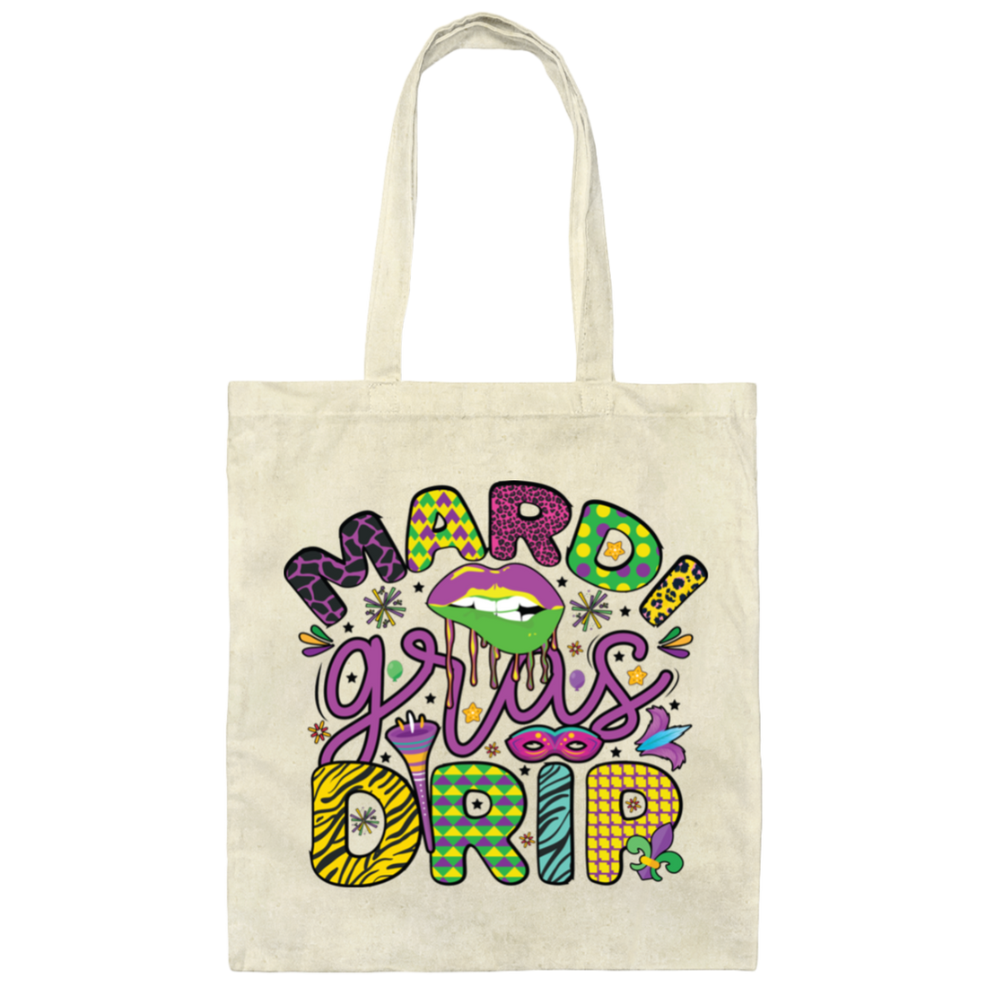 Mardi Gras Drir, Mardi Gras Holiday, Mardi Gras Day Canvas Tote Bag