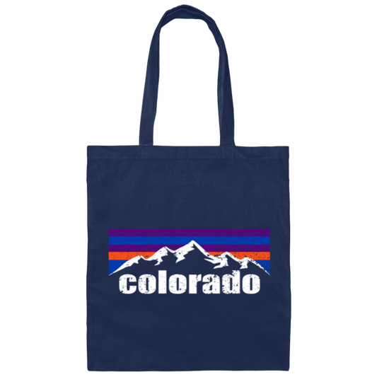 Colorado Berg America's Most Mountainous State Canvas Tote Bag