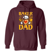 Baker Dad, Chef Dad, Father's Day, Cook With Heart Pullover Hoodie