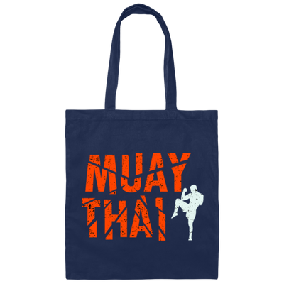 Muay Thai, Fighter Kickboxing, Martial Art, Retro Muay Thai, Love Muay Canvas Tote Bag