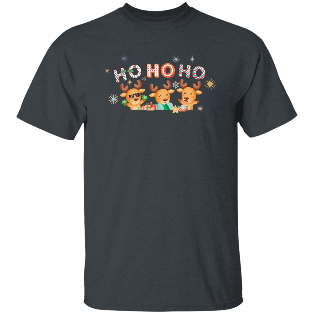Christmas Reindeer, Ho Ho Ho, Cute Xmas Reindeer, Merry Christmas, Trendy Chrismas Unisex T-Shirt