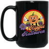 Hippie Halloween, Groovy Halloween, Groovy Pumkpin Black Mug