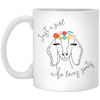 Just A Girl Who Loves Goat, Goats Draw, Cute Goats White Mug