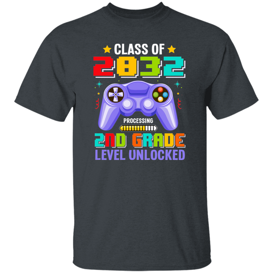 Class Of 2023, Processing 2nd Grade Level Unlocked Unisex T-Shirt