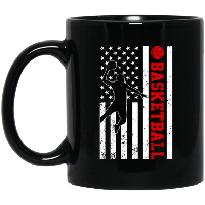 Basketball Player, American Basketball, Basketball Team Black Mug